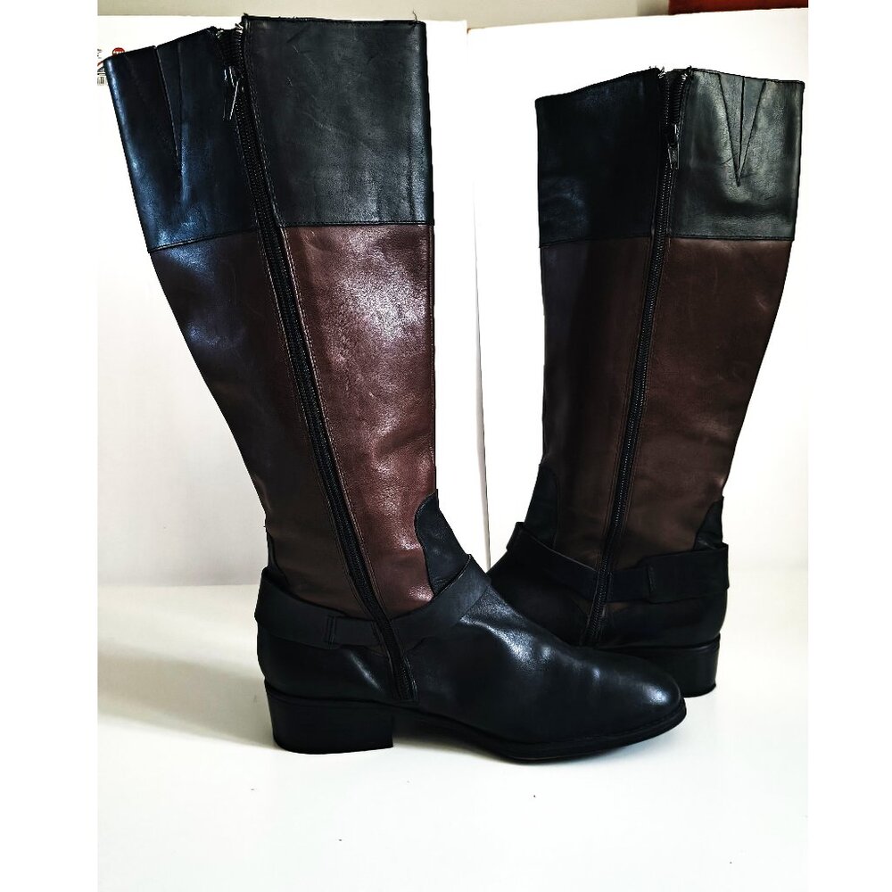 Ralph Lauren Women's Boots Two-Tone Black and Brown - Picture 6 of 8